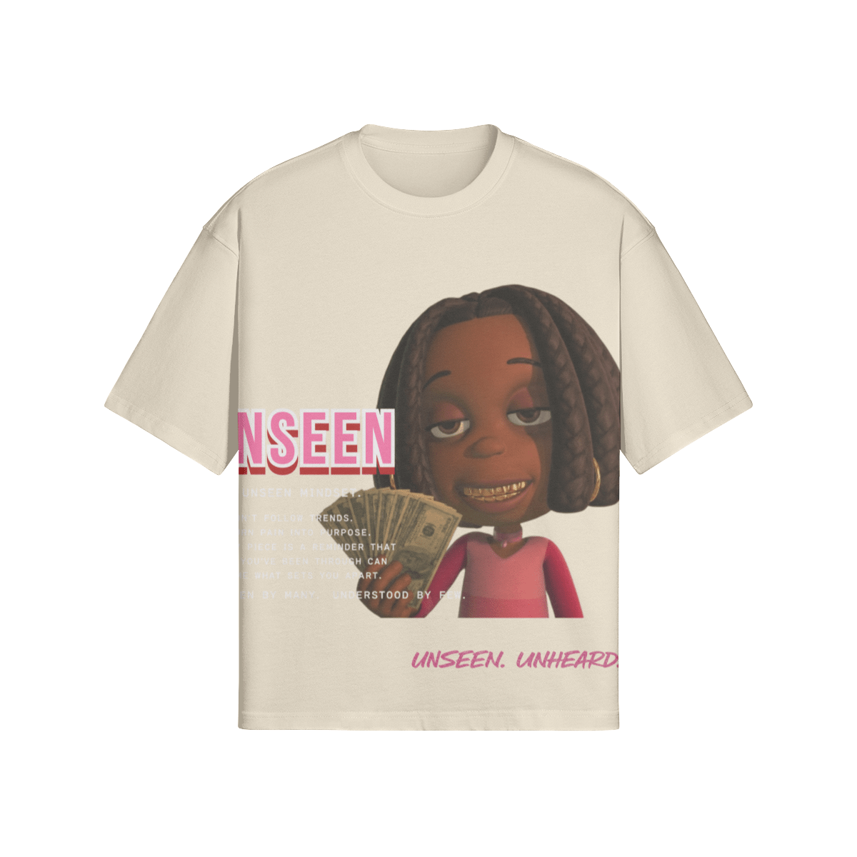 LIBBY BOXY TEE - UNSEEN. UNHEARD.