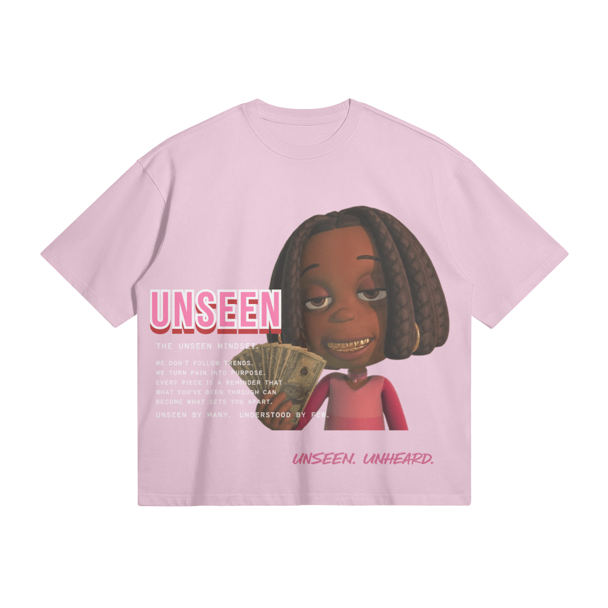 LIBBY BOXY TEE - UNSEEN. UNHEARD.