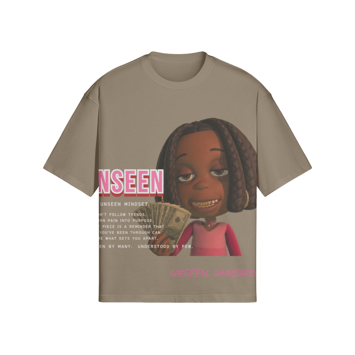 LIBBY BOXY TEE - UNSEEN. UNHEARD.