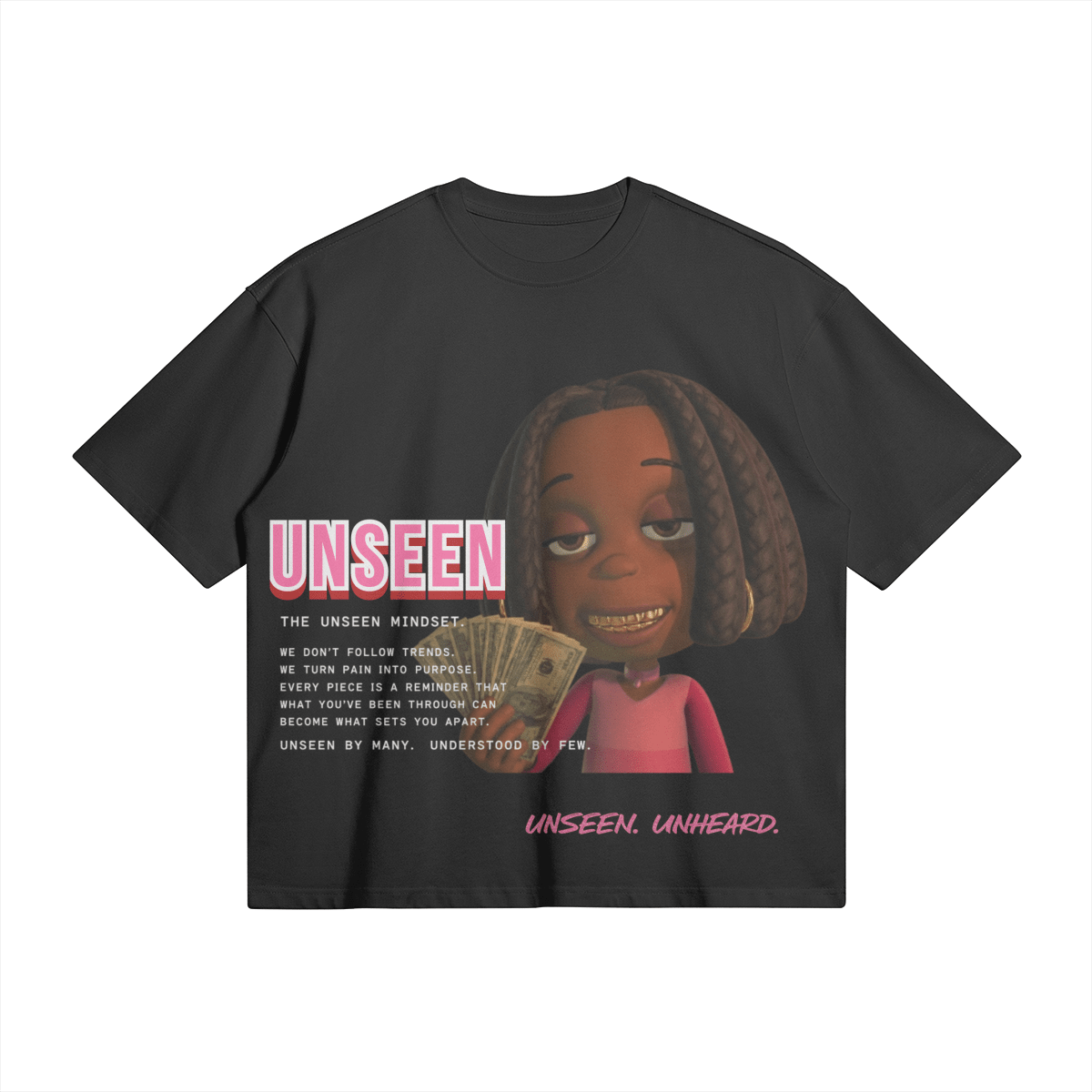 LIBBY BOXY TEE - UNSEEN. UNHEARD.