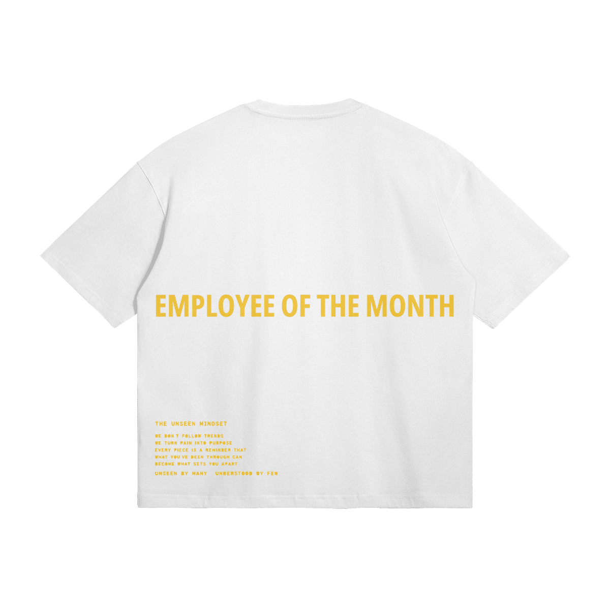 MCDOWELL'S BOXY TEE - UNSEEN. UNHEARD.