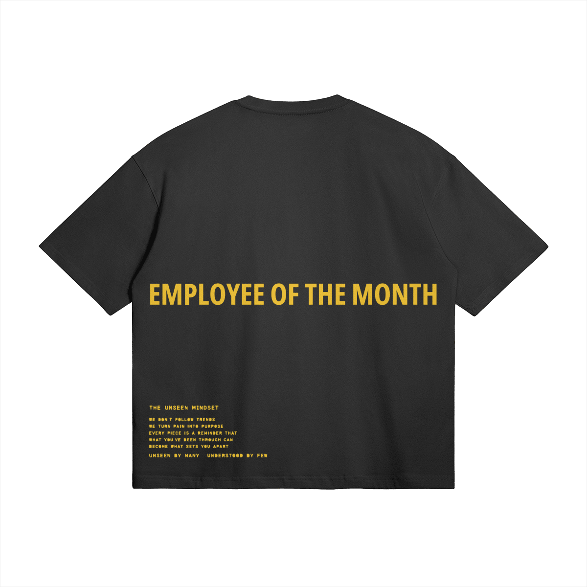 MCDOWELL'S BOXY TEE - UNSEEN. UNHEARD.