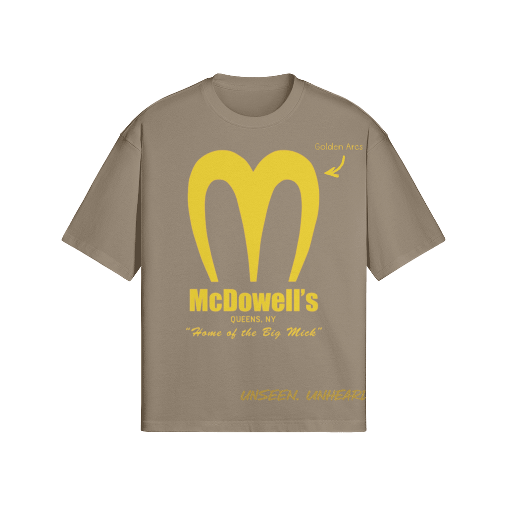 MCDOWELL'S BOXY TEE - UNSEEN. UNHEARD.