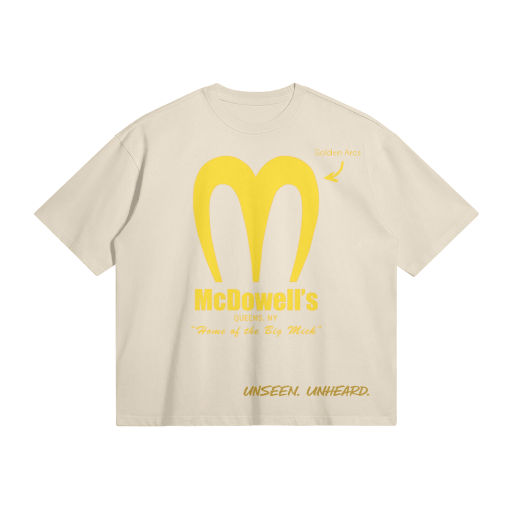 MCDOWELL'S BOXY TEE - UNSEEN. UNHEARD.