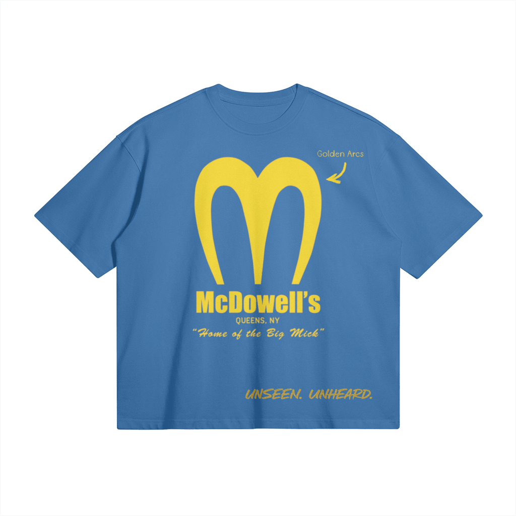 MCDOWELL'S BOXY TEE - UNSEEN. UNHEARD.