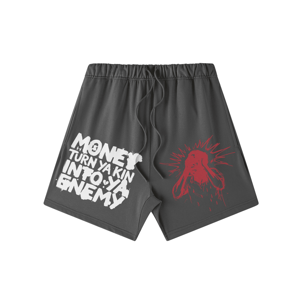 MONEY CHANGES KIN OVERSIZED SWEAT SHORTS. - UNSEEN. UNHEARD.