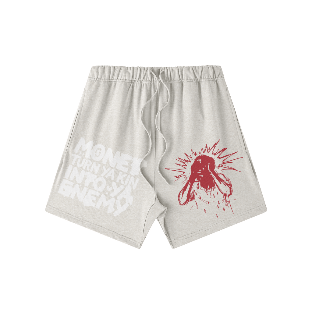 MONEY CHANGES KIN OVERSIZED SWEAT SHORTS. - UNSEEN. UNHEARD.