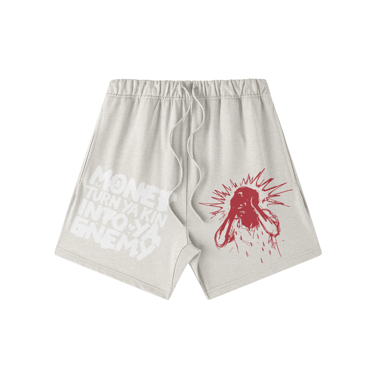 MONEY CHANGES KIN OVERSIZED SWEAT SHORTS. - UNSEEN. UNHEARD.