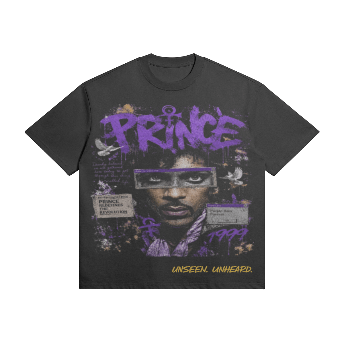 PRINCE OVERSIZED. - UNSEEN. UNHEARD.