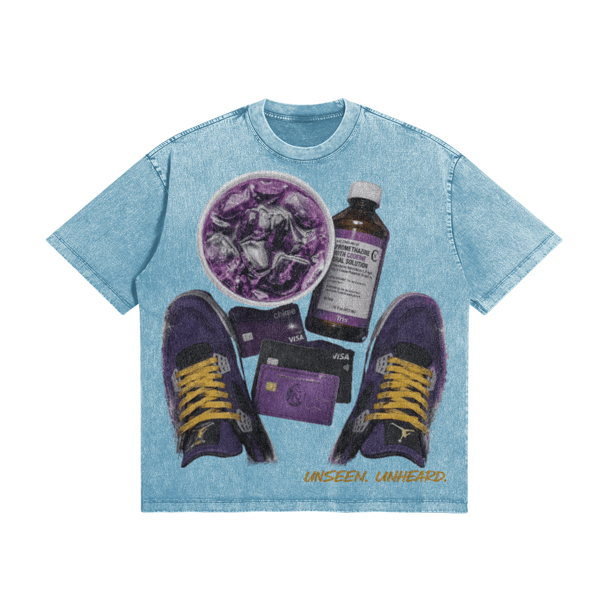 SIP DAT SNOW WASH OVERSIZED. - UNSEEN. UNHEARD.