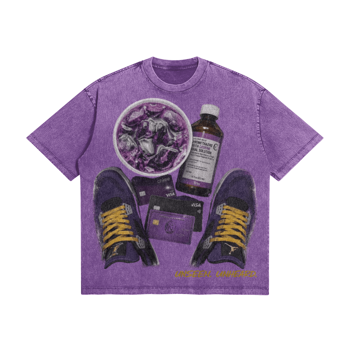 SIP DAT SNOW WASH OVERSIZED. - UNSEEN. UNHEARD.