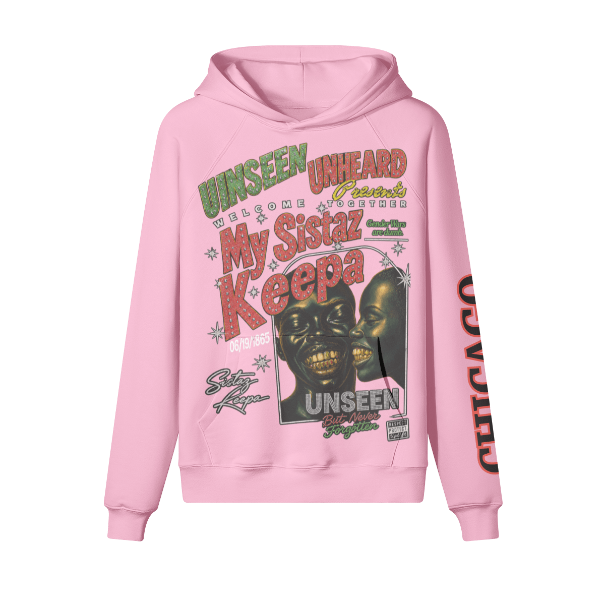 SISTAZ KEEPA FLEECE HOODIE - UNSEEN. UNHEARD.