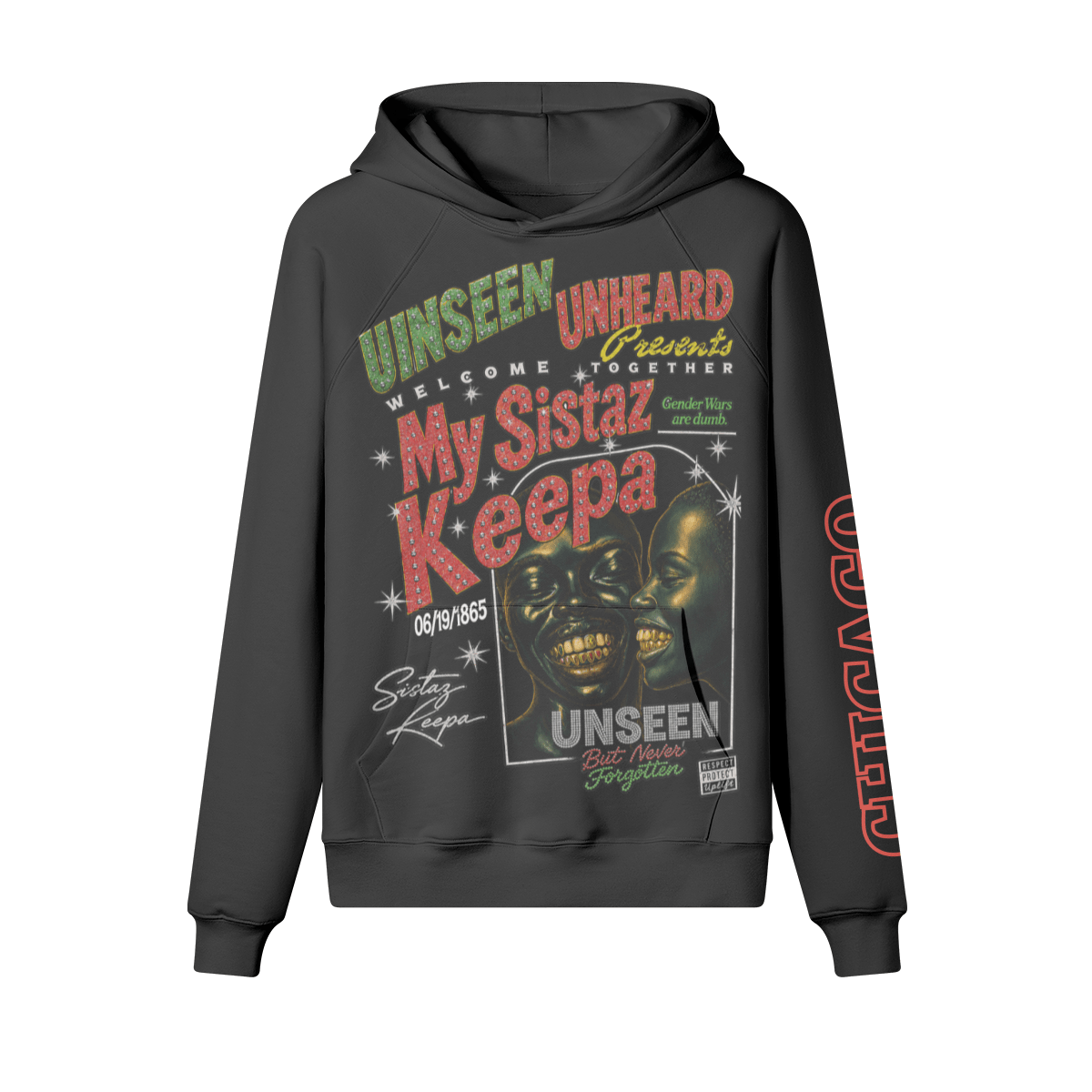 SISTAZ KEEPA FLEECE HOODIE - UNSEEN. UNHEARD.