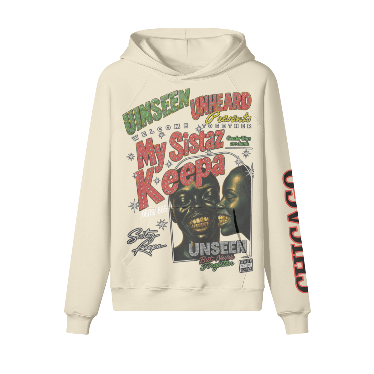 SISTAZ KEEPA FLEECE HOODIE - UNSEEN. UNHEARD.