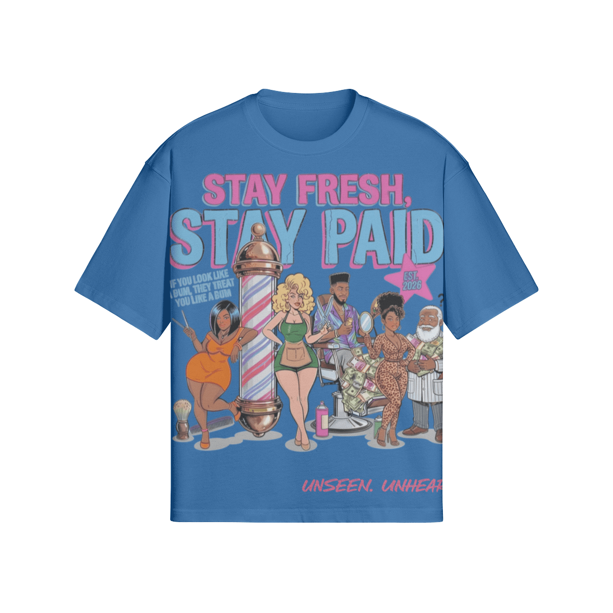 STAY FRESH BOXY TEE - UNSEEN. UNHEARD.