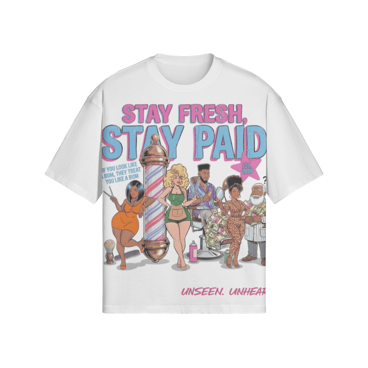 STAY FRESH BOXY TEE - UNSEEN. UNHEARD.