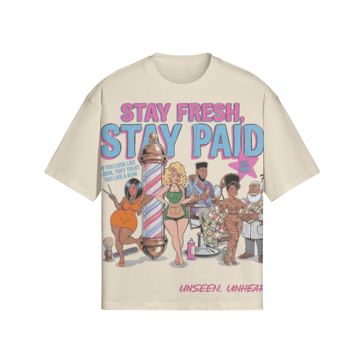STAY FRESH BOXY TEE - UNSEEN. UNHEARD.