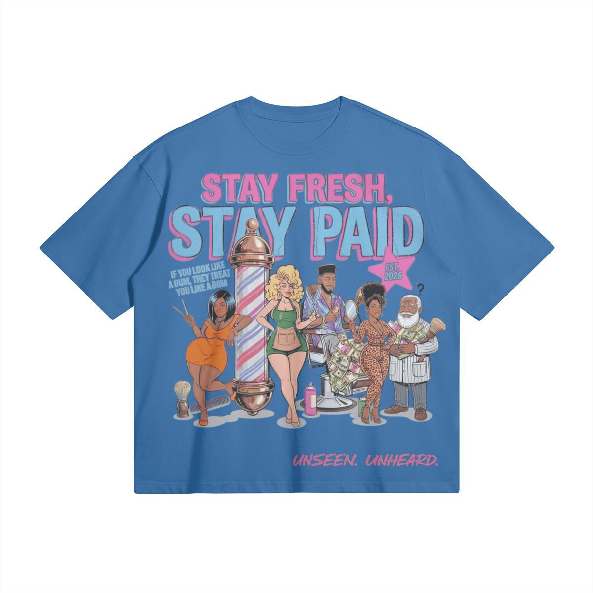 STAY FRESH BOXY TEE - UNSEEN. UNHEARD.
