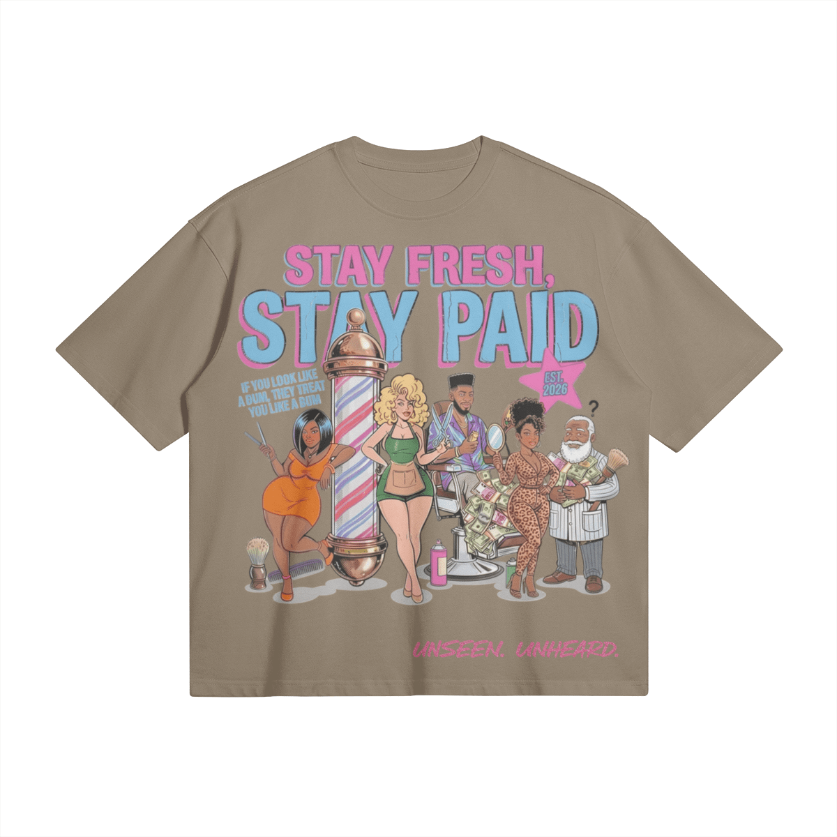 STAY FRESH BOXY TEE - UNSEEN. UNHEARD.
