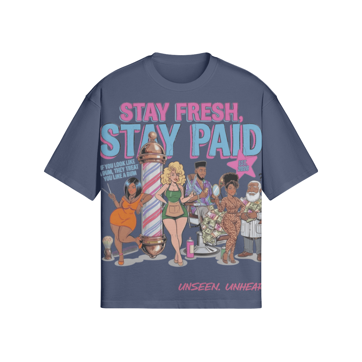 STAY FRESH BOXY TEE - UNSEEN. UNHEARD.