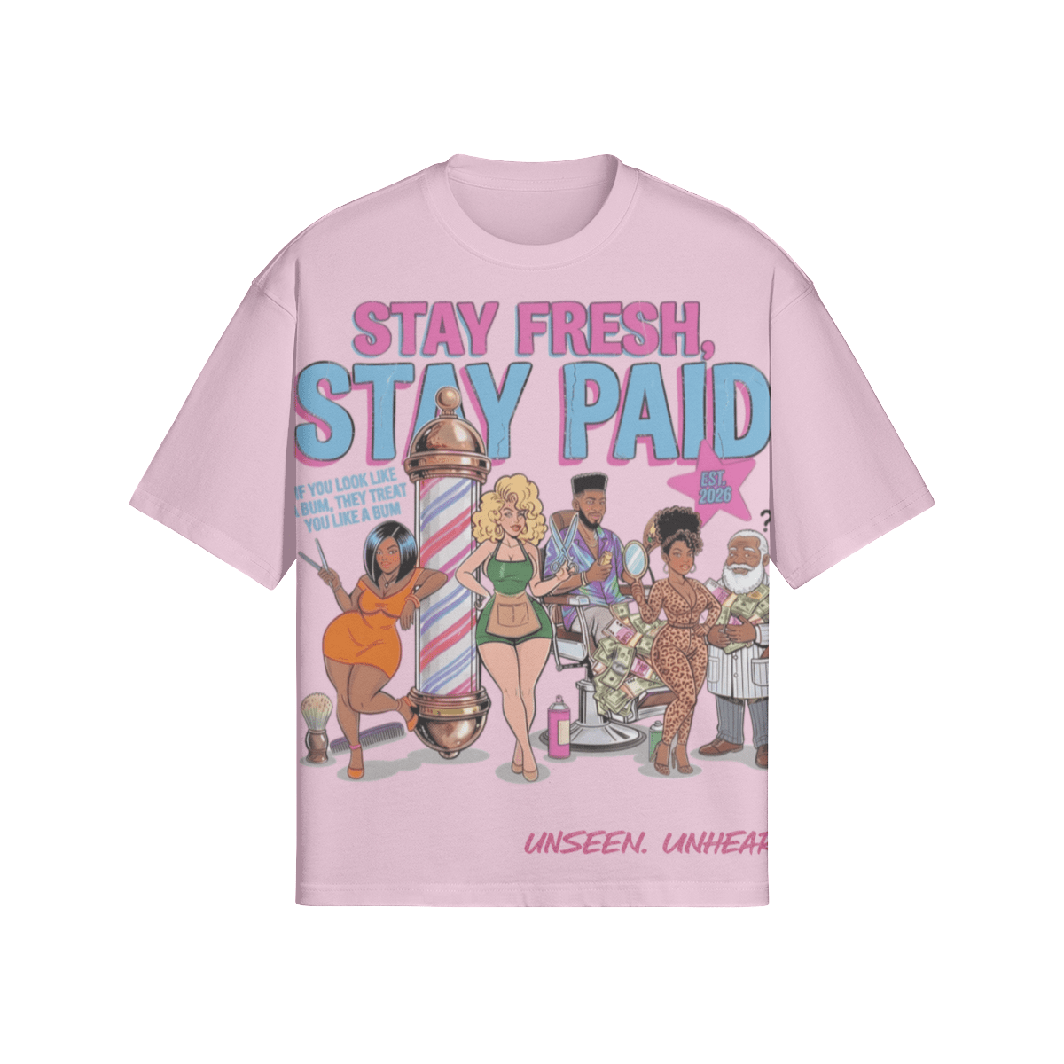 STAY FRESH BOXY TEE - UNSEEN. UNHEARD.
