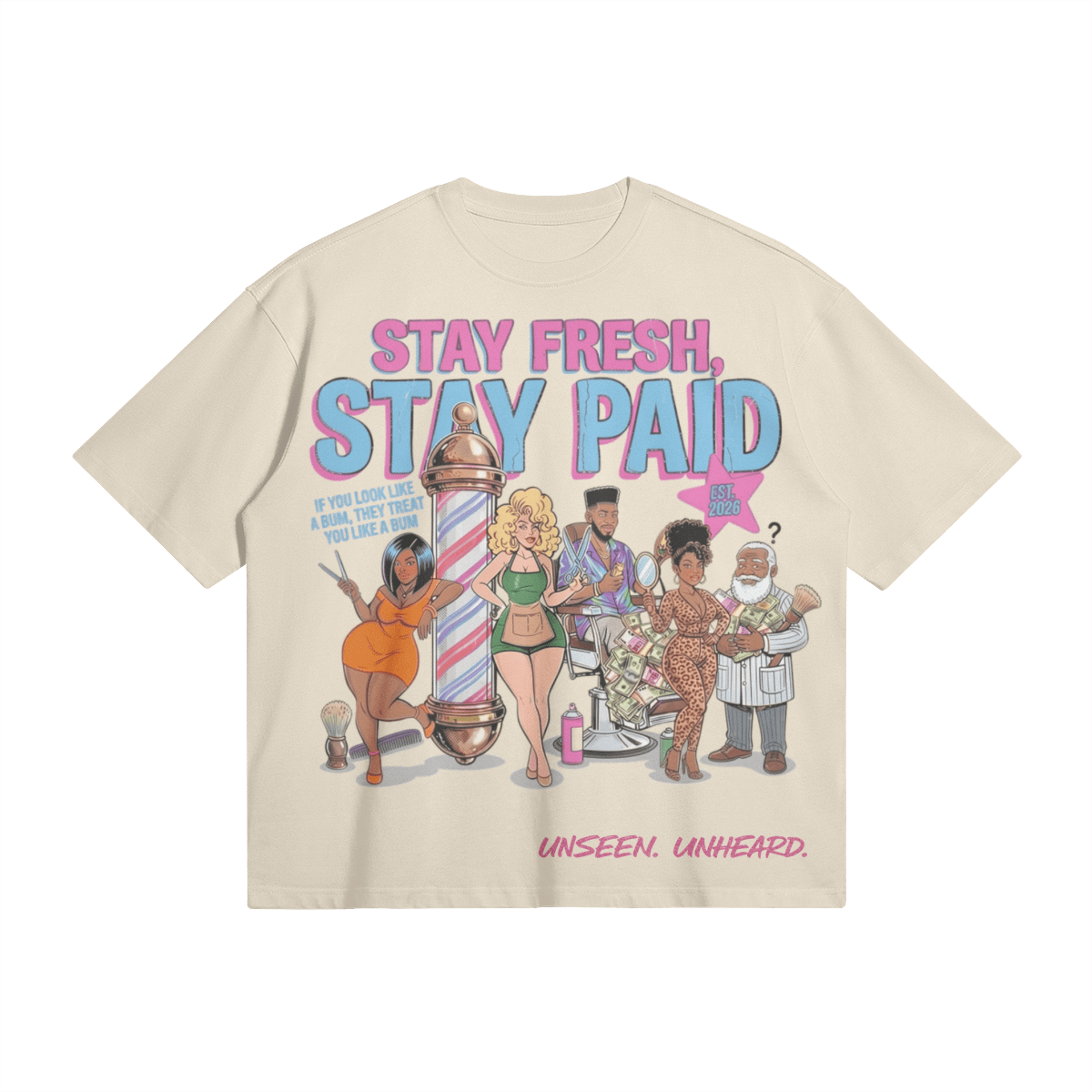 STAY FRESH BOXY TEE - UNSEEN. UNHEARD.
