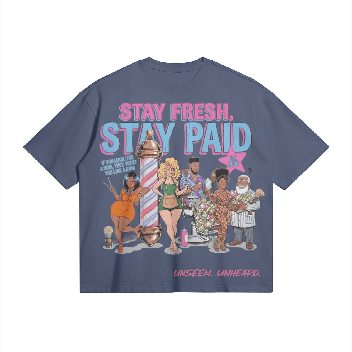 STAY FRESH BOXY TEE - UNSEEN. UNHEARD.