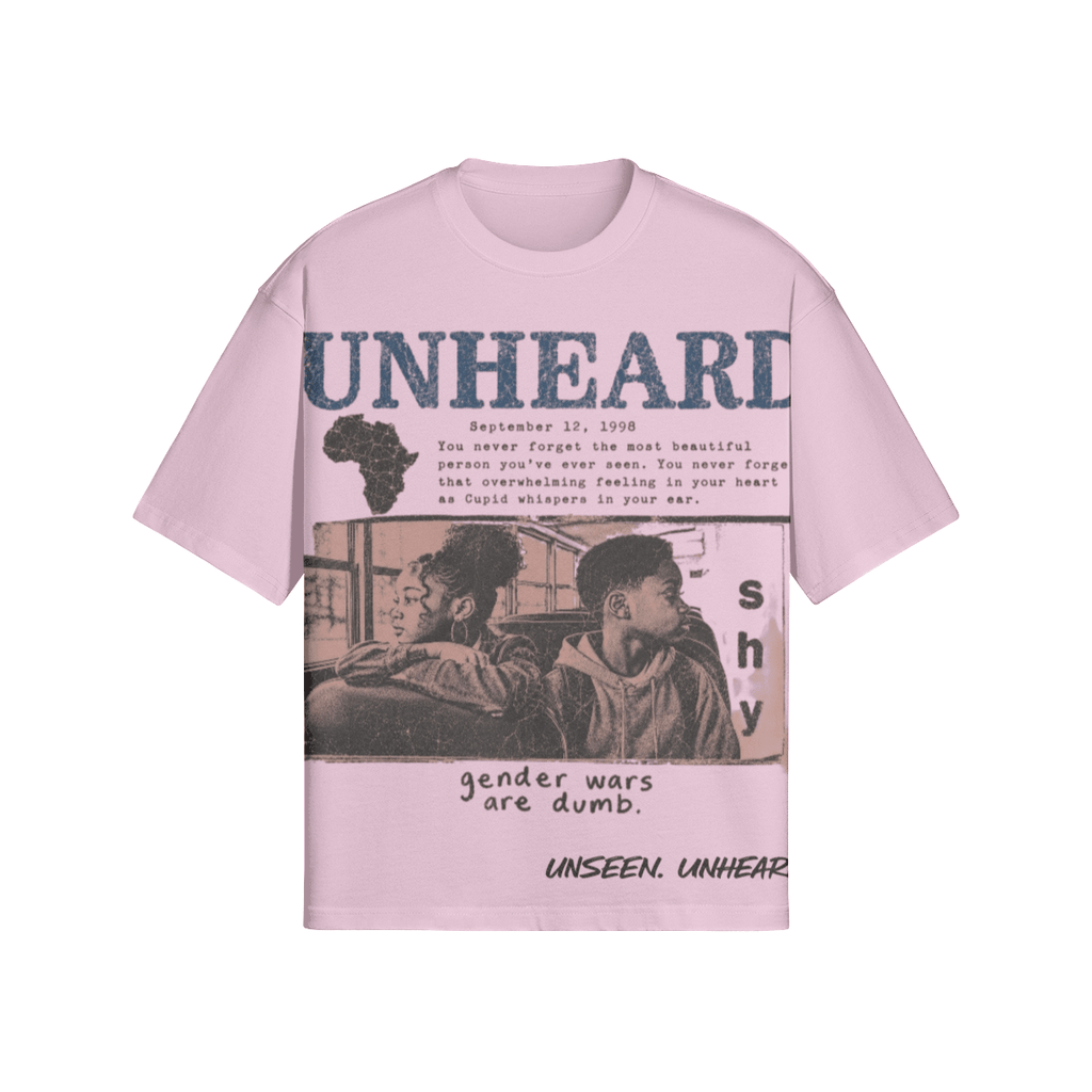 UNHEARD TOO SHY BOXY TEE - UNSEEN. UNHEARD.