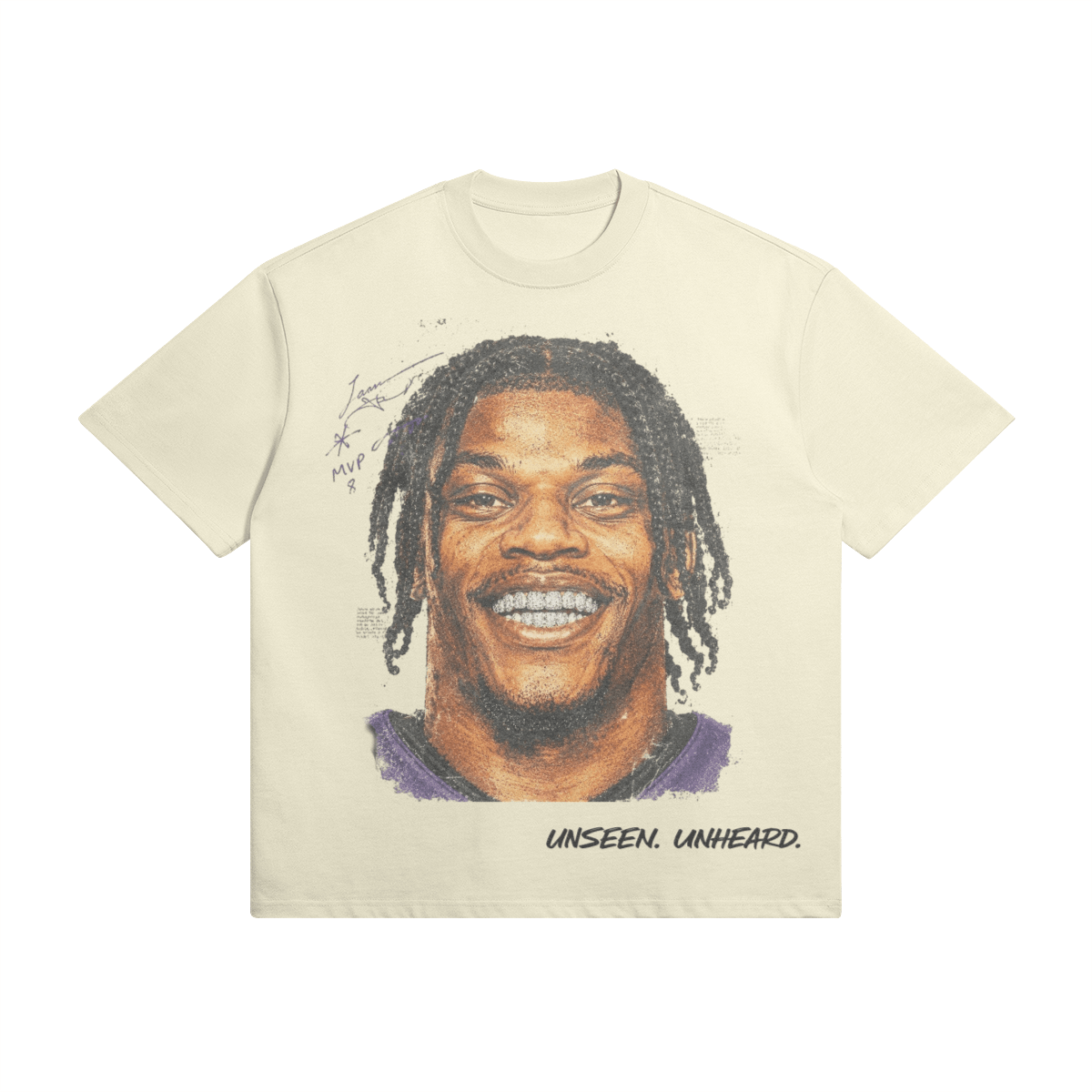UU X MVP OVERSIZED TEE - UNSEEN. UNHEARD.