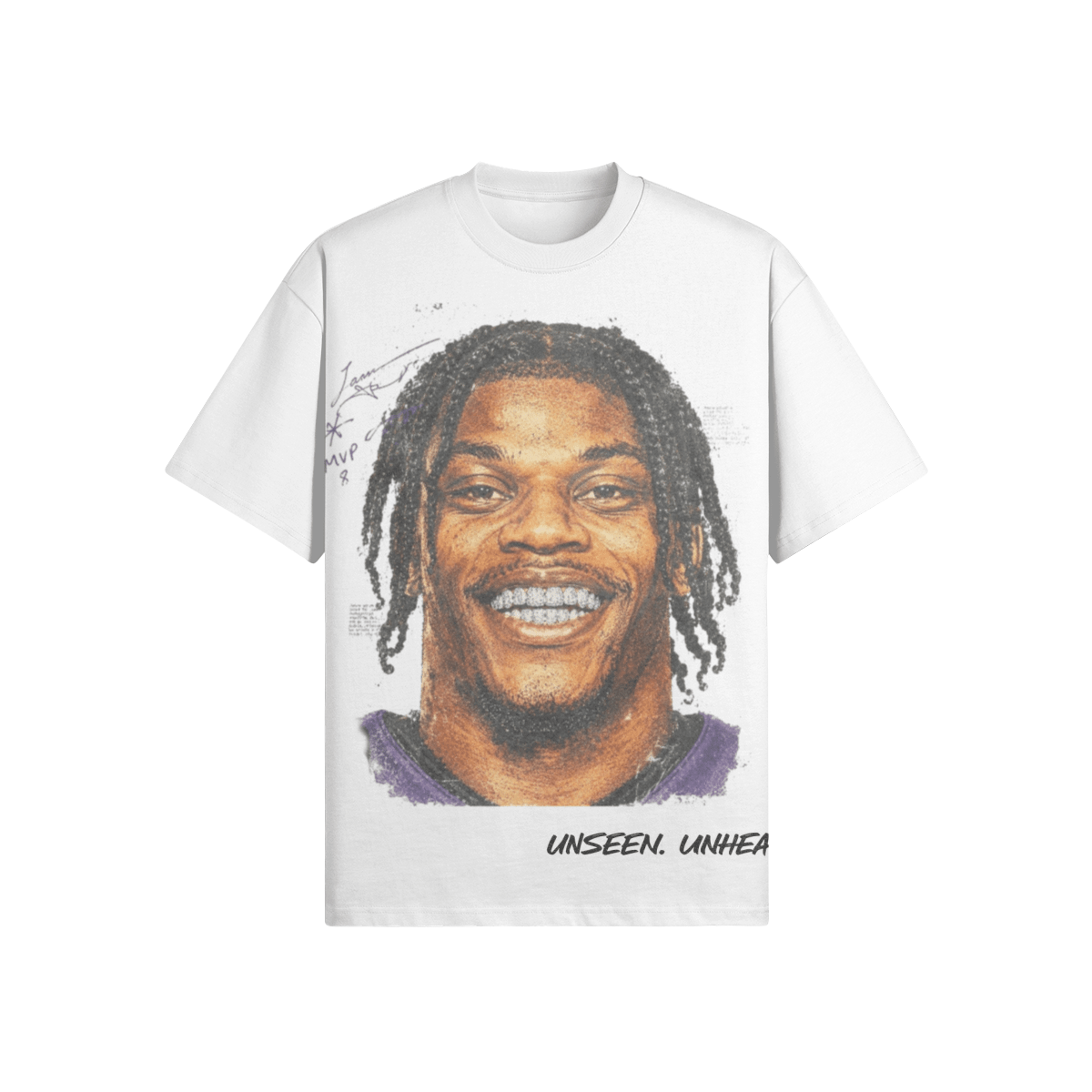 UU X MVP OVERSIZED TEE - UNSEEN. UNHEARD.