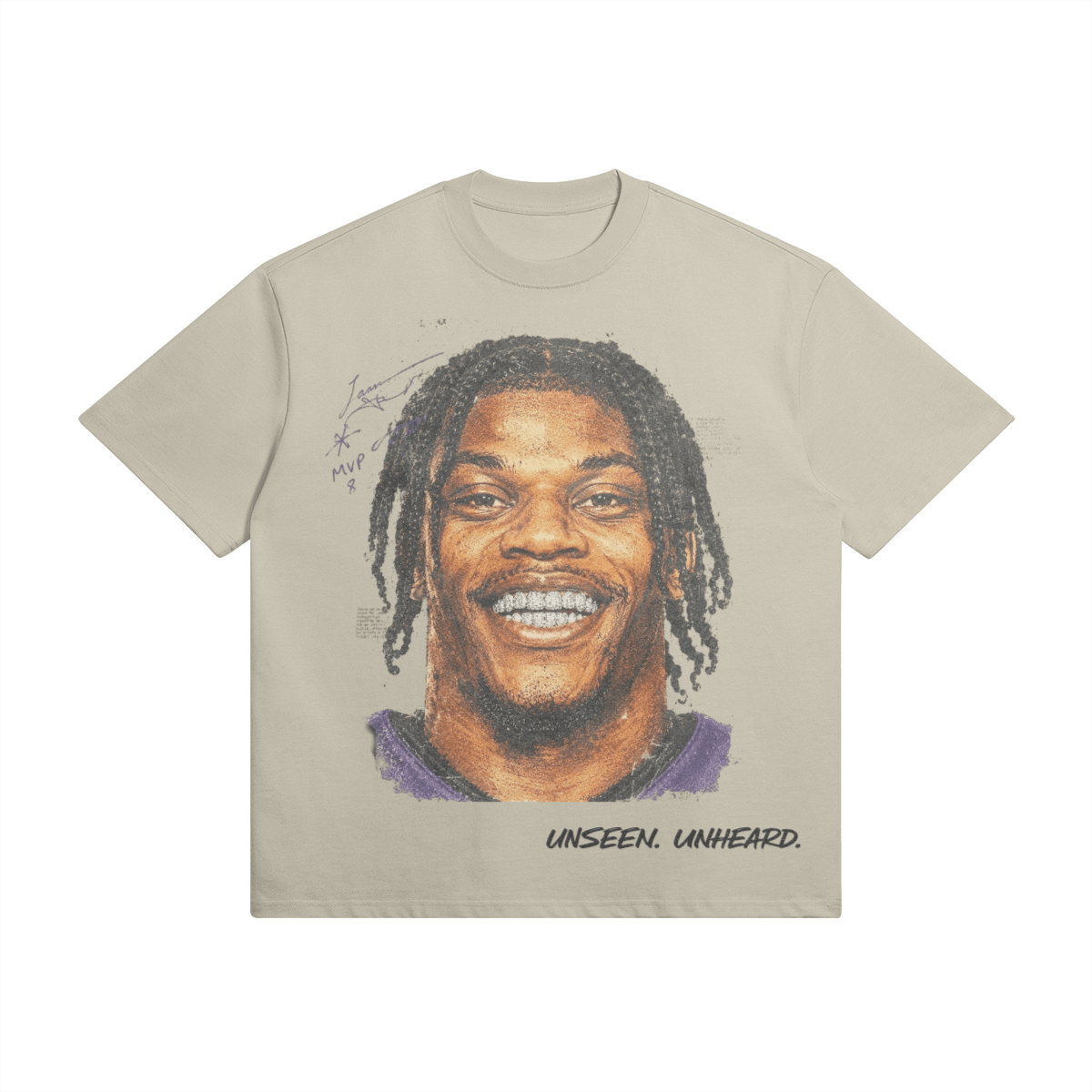 UU X MVP OVERSIZED TEE - UNSEEN. UNHEARD.