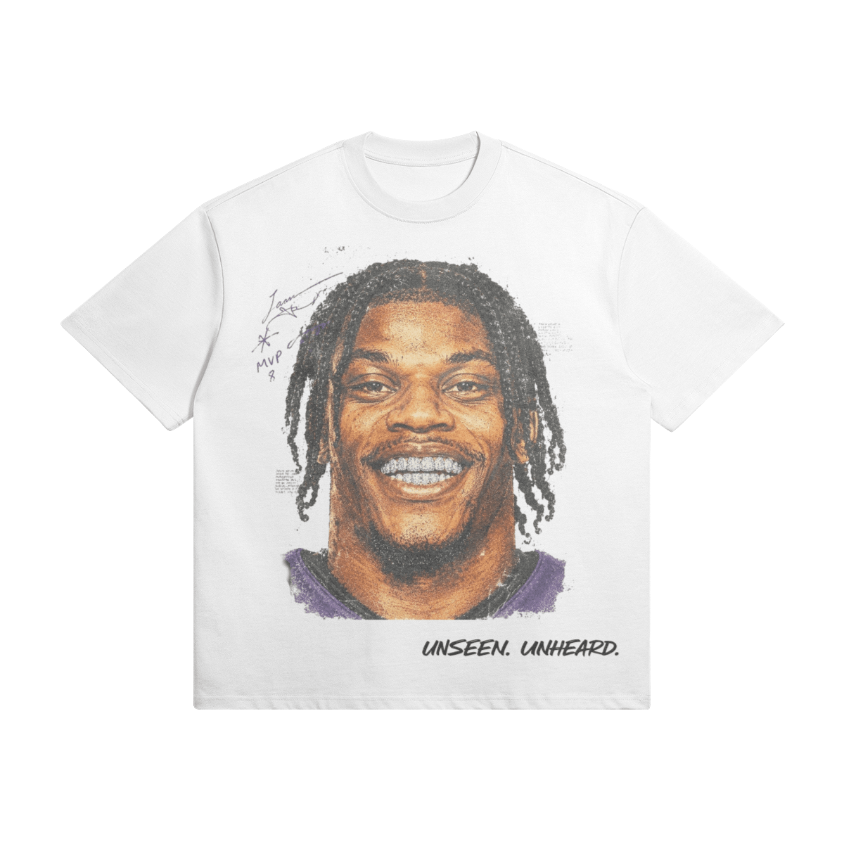 UU X MVP OVERSIZED TEE - UNSEEN. UNHEARD.