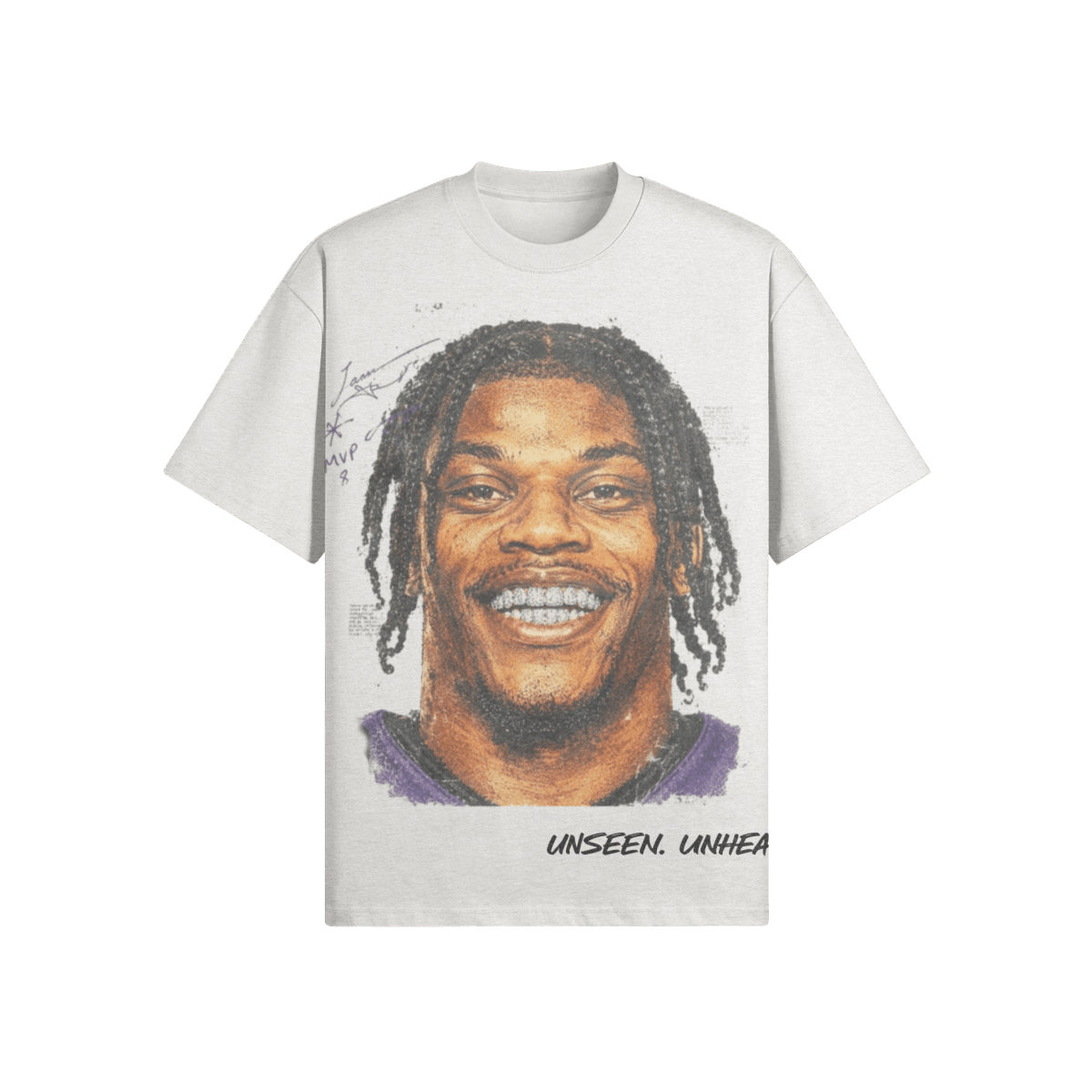 UU X MVP OVERSIZED TEE - UNSEEN. UNHEARD.