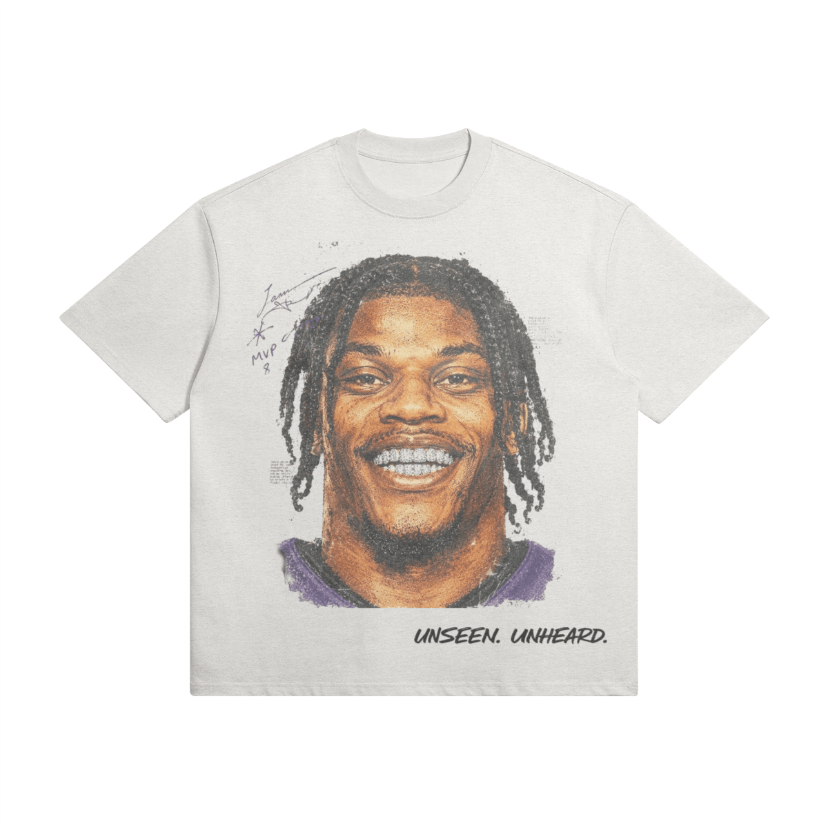 UU X MVP OVERSIZED TEE - UNSEEN. UNHEARD.