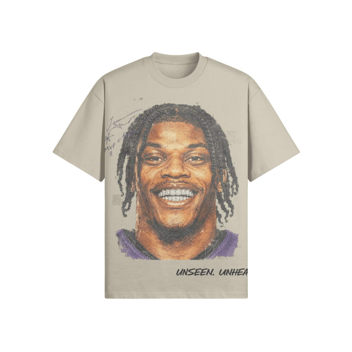 UU X MVP OVERSIZED TEE - UNSEEN. UNHEARD.