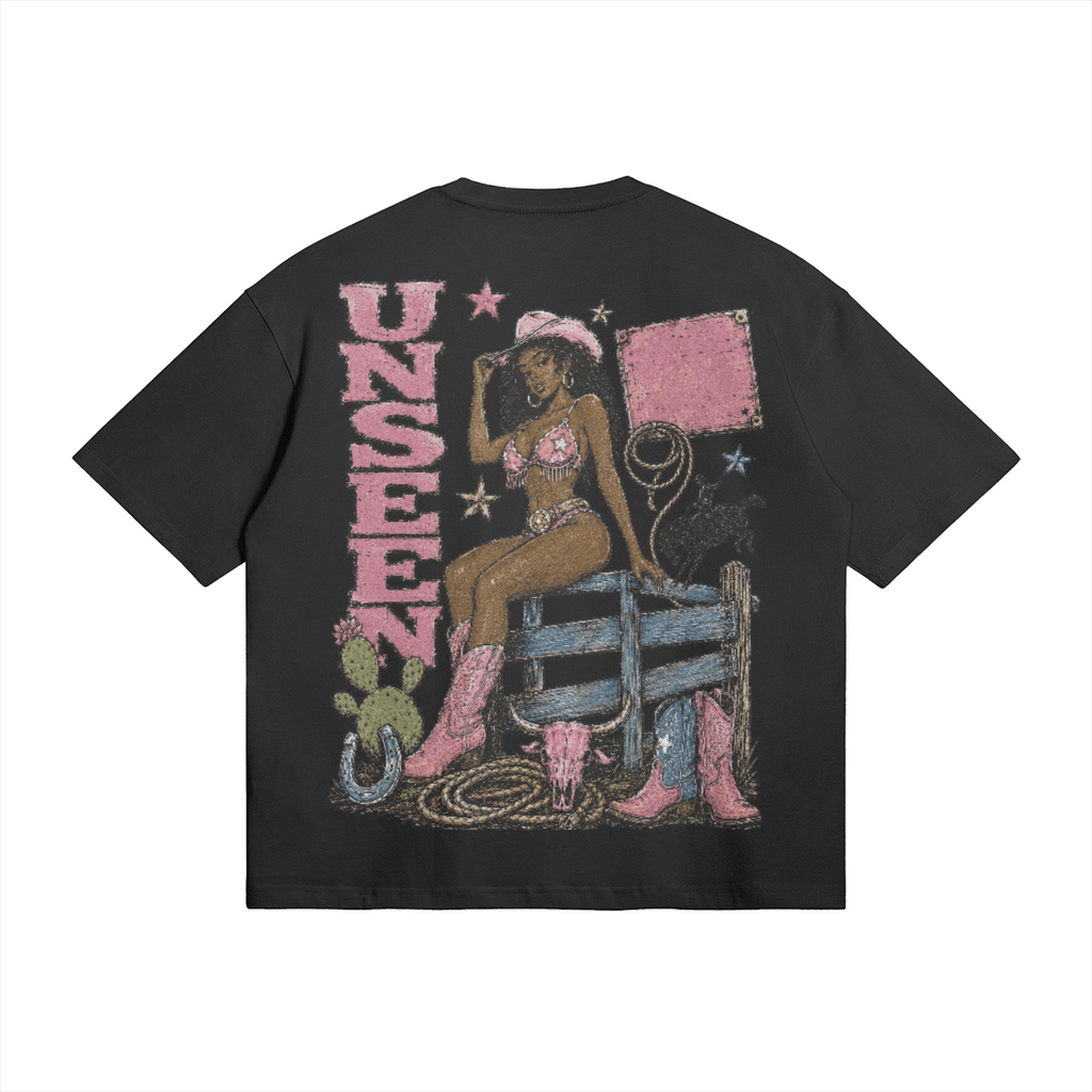 UU X RODEO CLUB BOXY TEE - UNSEEN. UNHEARD.