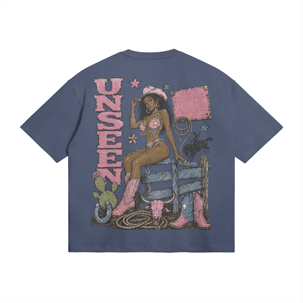 UU X RODEO CLUB BOXY TEE - UNSEEN. UNHEARD.