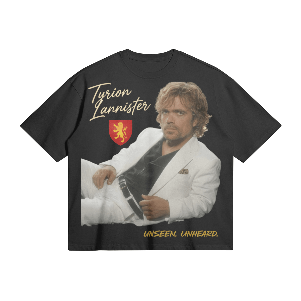 UU X TYRION BOXY TEE - UNSEEN. UNHEARD.
