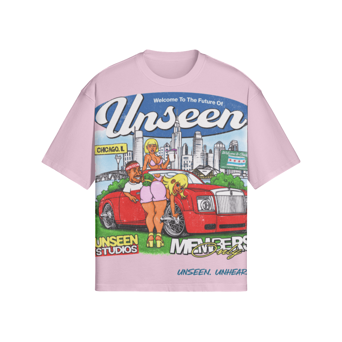 WELCOME TO THE FUTURE BOXY TEE. - UNSEEN. UNHEARD.