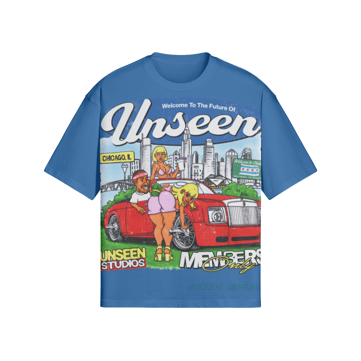 WELCOME TO THE FUTURE BOXY TEE. - UNSEEN. UNHEARD.