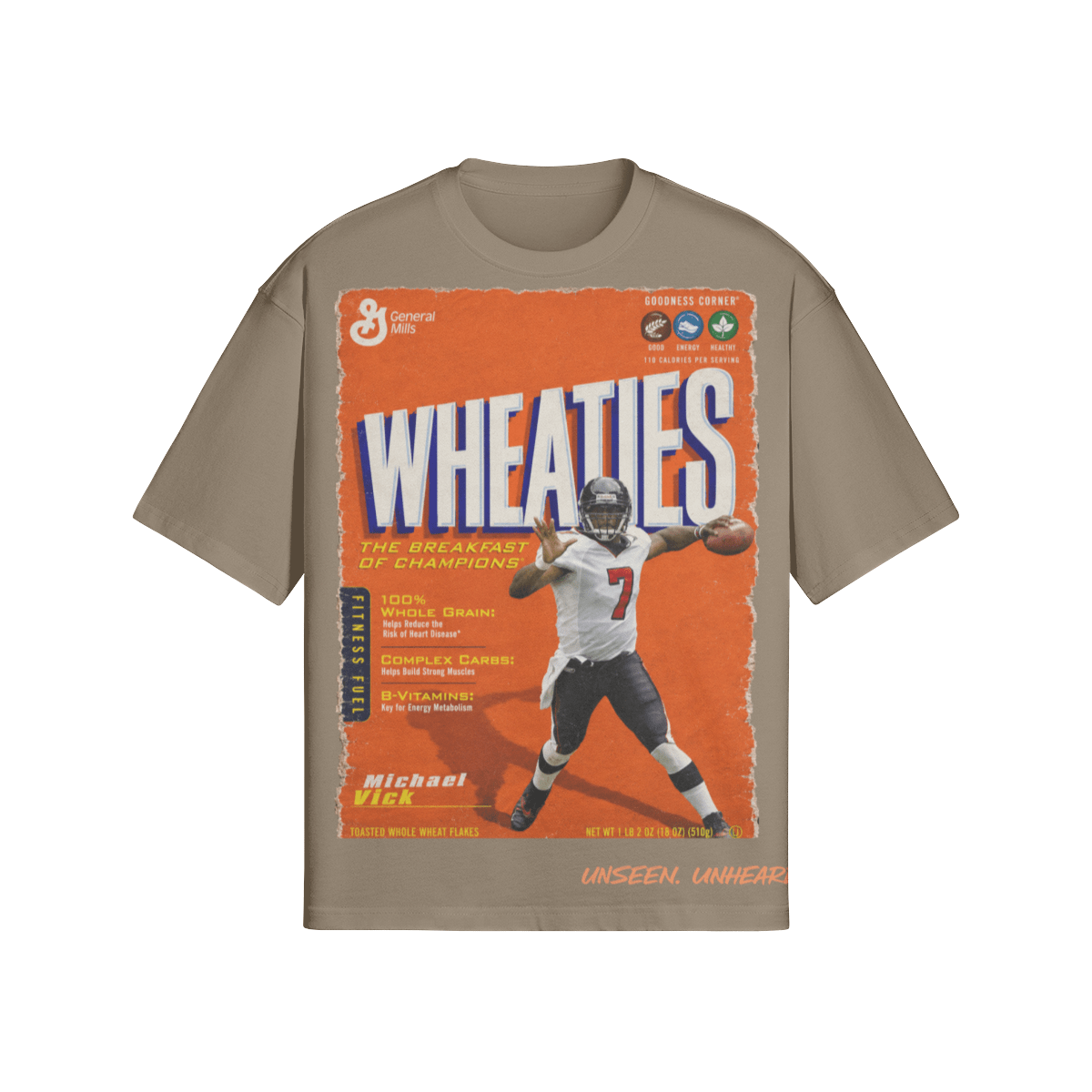 WHEATIES VICK BOXY TEE. - UNSEEN. UNHEARD.