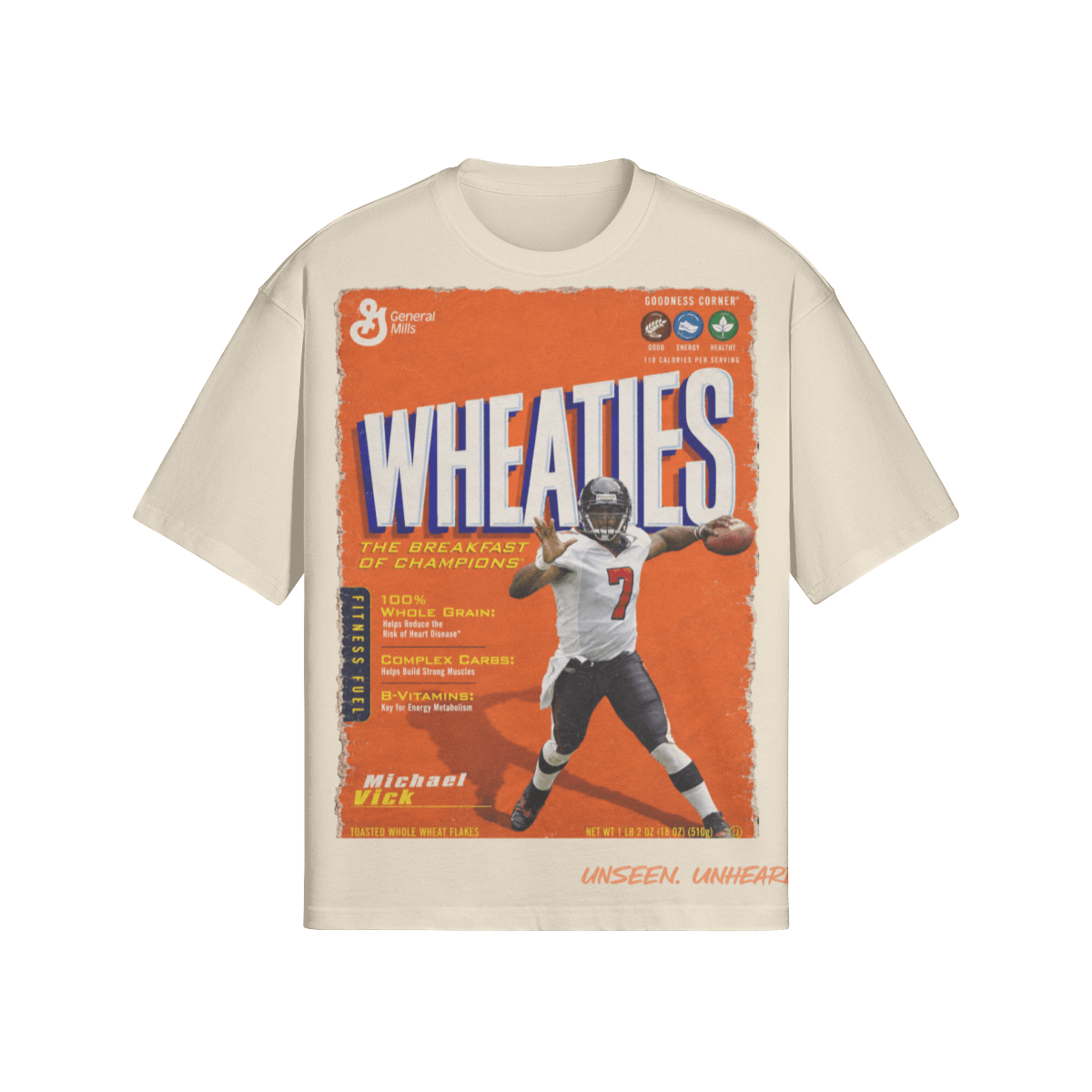 WHEATIES VICK BOXY TEE. - UNSEEN. UNHEARD.