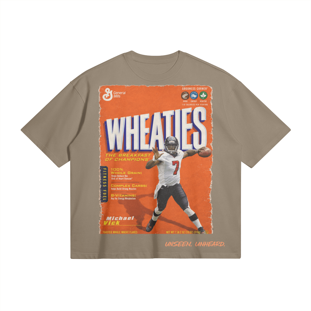 WHEATIES VICK BOXY TEE. - UNSEEN. UNHEARD.