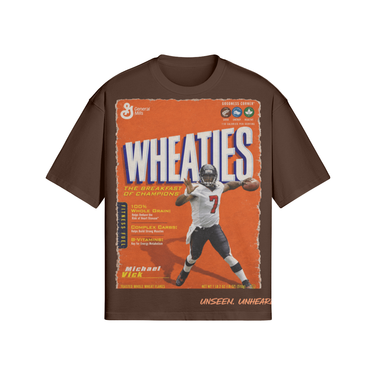 WHEATIES VICK BOXY TEE. - UNSEEN. UNHEARD.