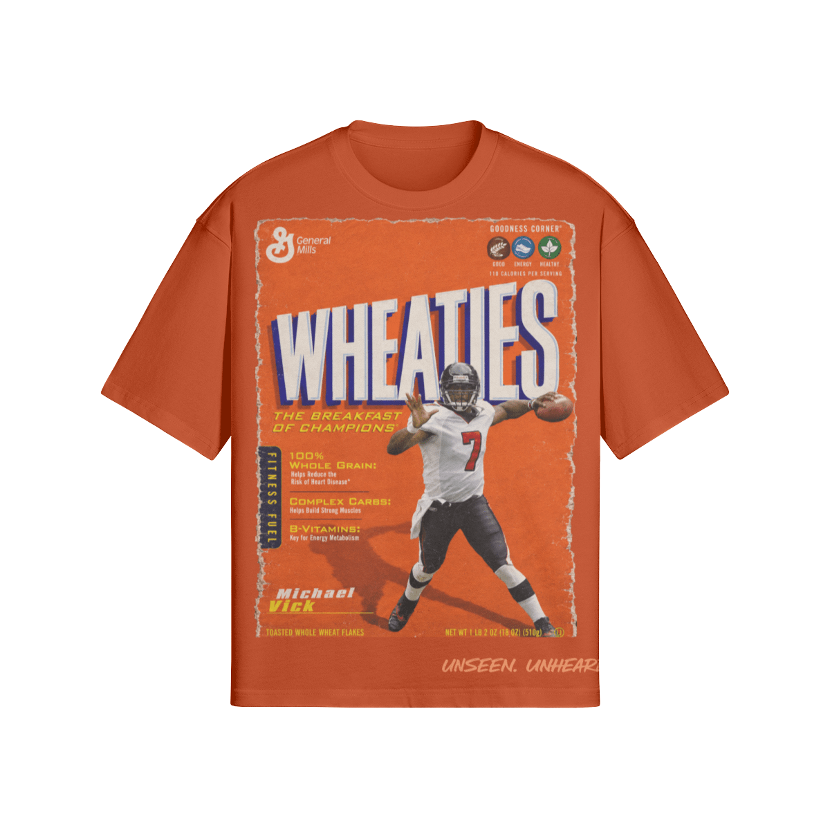 WHEATIES VICK BOXY TEE. - UNSEEN. UNHEARD.