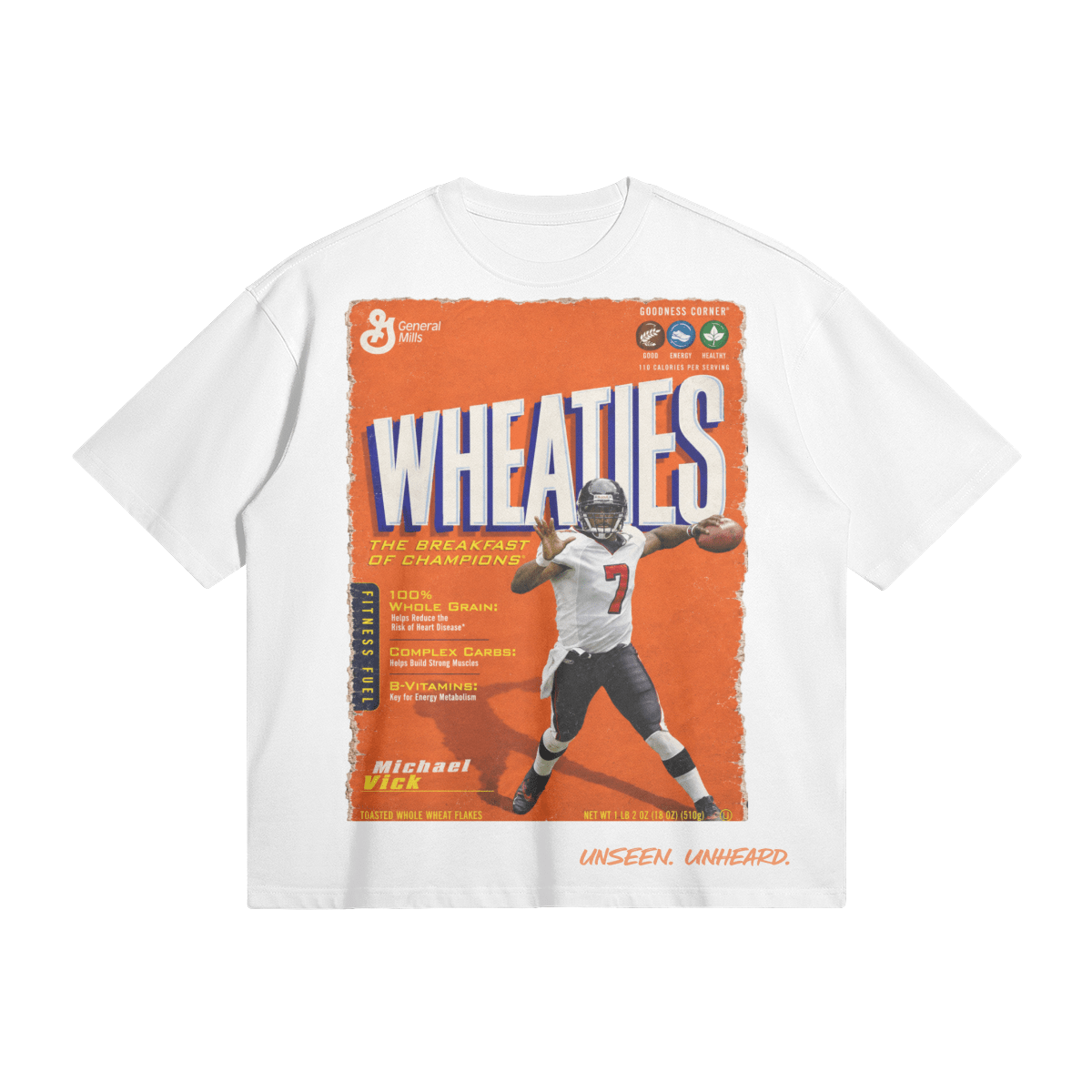 WHEATIES VICK BOXY TEE. - UNSEEN. UNHEARD.