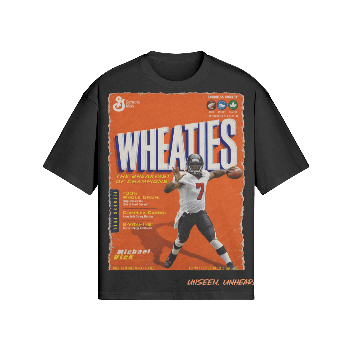 WHEATIES VICK BOXY TEE. - UNSEEN. UNHEARD.