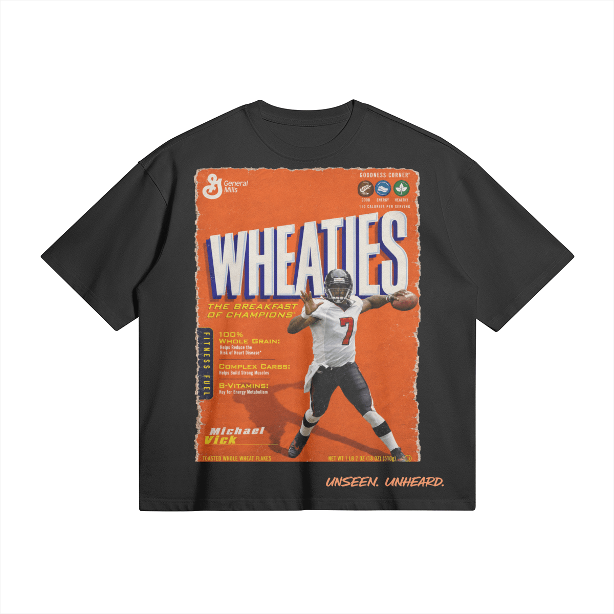 WHEATIES VICK BOXY TEE. - UNSEEN. UNHEARD.