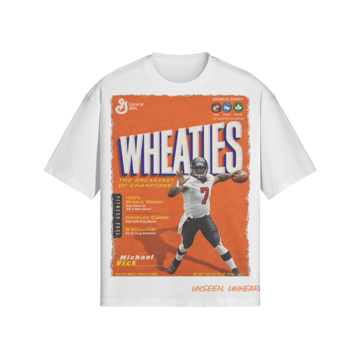 WHEATIES VICK BOXY TEE. - UNSEEN. UNHEARD.