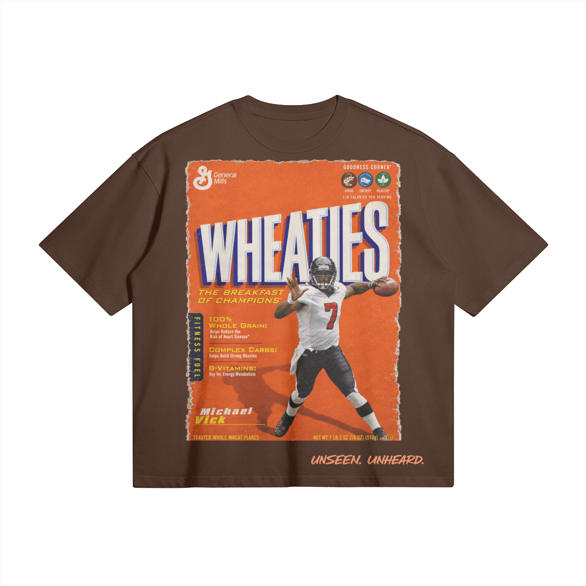 WHEATIES VICK BOXY TEE. - UNSEEN. UNHEARD.
